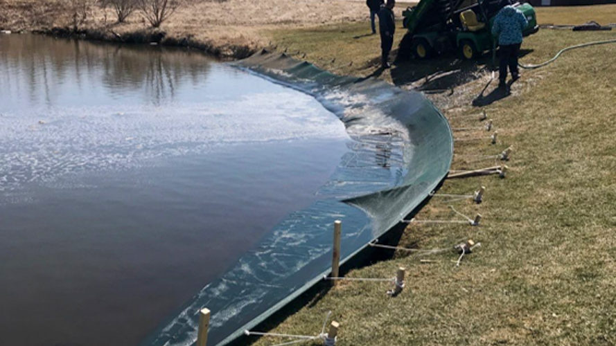 Fold material and set top rope channel 1