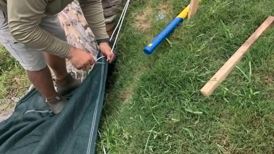 Tighten bottom rope channel 2